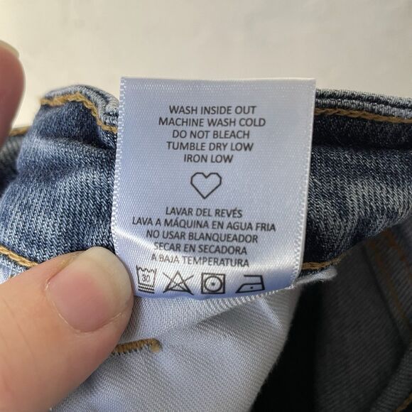 Cello Women’s Flare Denim Jeans Slit Leg Size 3 Blue - Picture 12 of 13